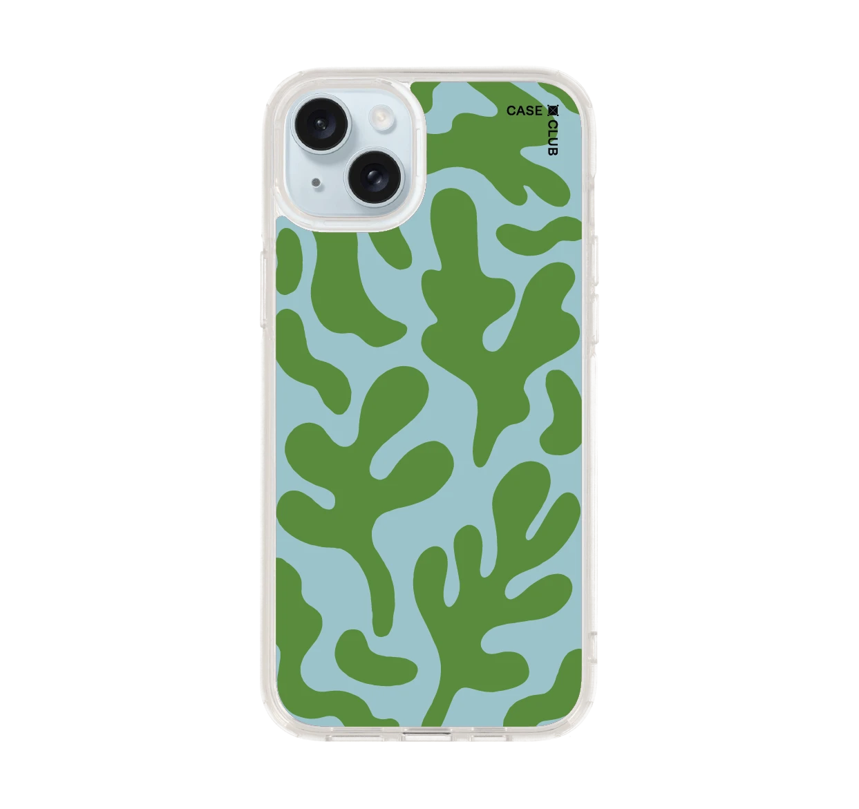 blue & green abstract freeform pattern